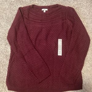 NWT Croft and Barrow Sweater, size L